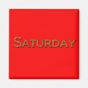 Saturday Teaching or Memory Aid Magnet
