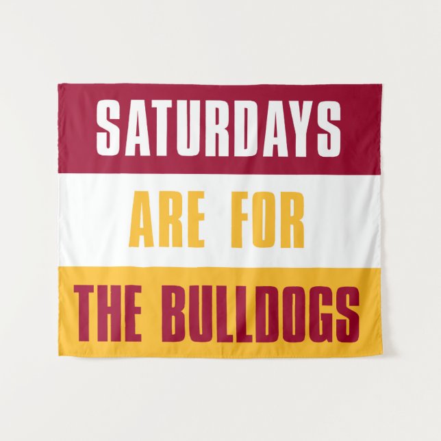 Saturdays are for The Bulldogs, Ferris State Tapestry (Front (Horizontal))