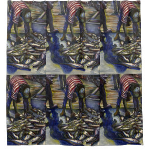 Saturday's Blessings, Harbour Island, Bahamas Shower Curtain