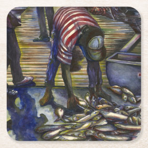 Saturday's Blessings, Harbour Island Square Paper Coaster