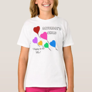 Saturday's Child Heart Balloons T-Shirt