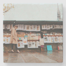 Saturdays on the Seine Stone Coaster