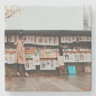 Saturdays on the Seine Stone Coaster