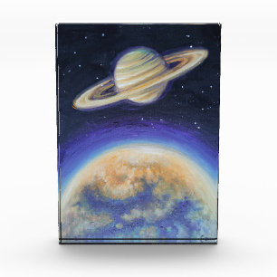 Saturn and Titan Photo Block
