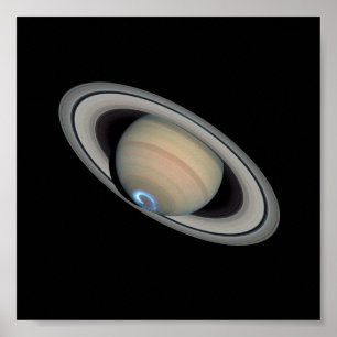 Saturn Aurora Poster