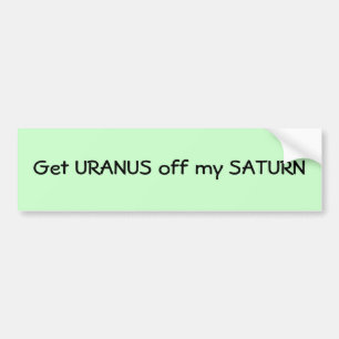 Saturn Bumper Sticker