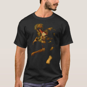 Saturn Devouring His Son Classic Painting by Franc T-Shirt