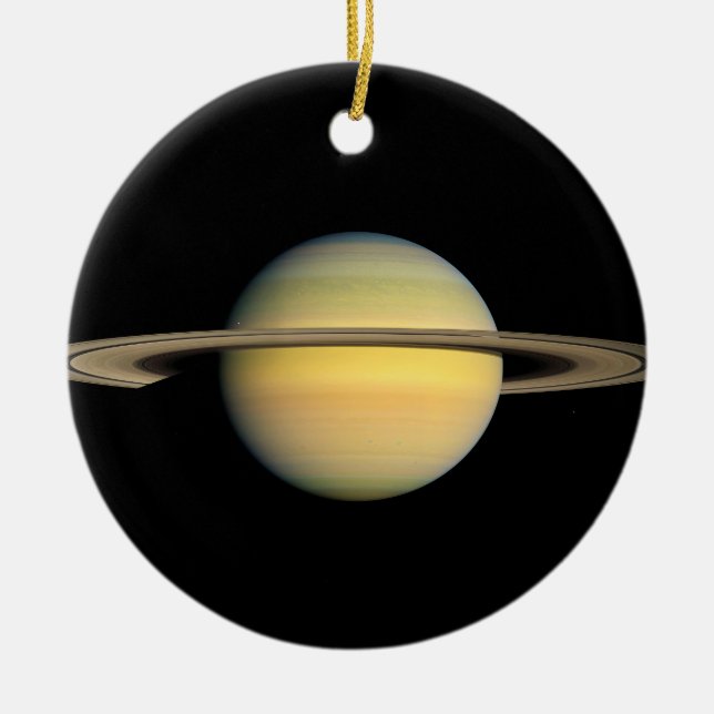 Saturn during Equinox Ceramic Tree Decoration (Front)