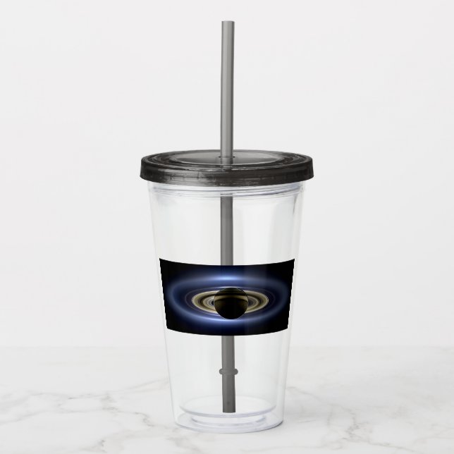 Saturn Eclipsed the Sun from Cassini Orbiter   Acrylic Tumbler (Front)