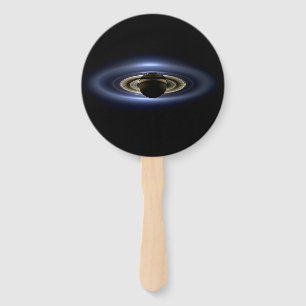 Saturn Eclipsed the Sun from Cassini Orbiter Hand Fan
