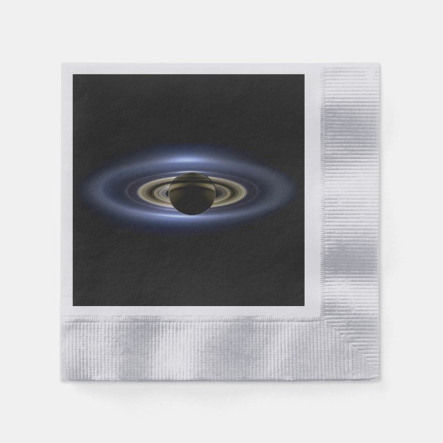 Saturn Eclipsed the Sun from Cassini Orbiter   Napkin (Front)