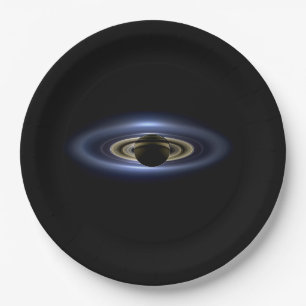 Saturn Eclipsed the Sun from Cassini Orbiter   Paper Plate