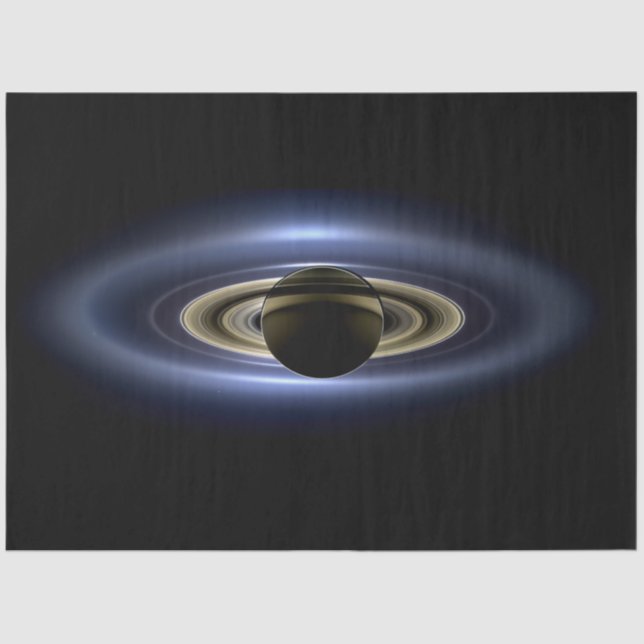 Saturn Eclipsed the Sun from Cassini Orbiter   Tissue Paper (Front)