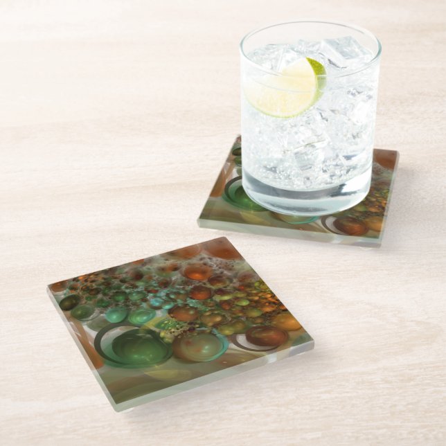Saturn Expansion Glass Coaster (Angled)