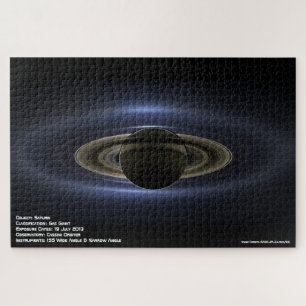 Saturn in its Shadow Jigsaw Puzzle