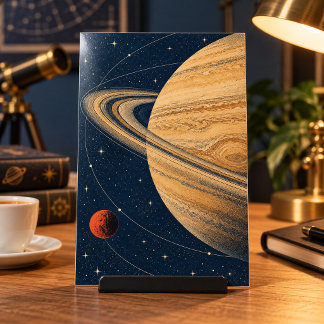 Saturn in Ochre Art Print