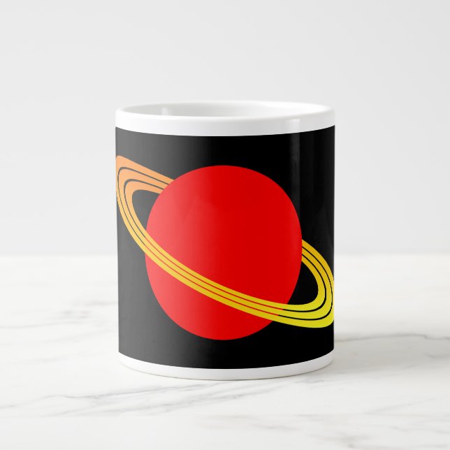 Saturn Large Coffee Mug (Front)