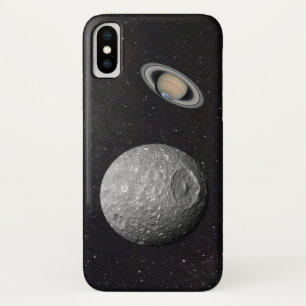 Saturn Moon Mimas Starry Sky iPhone X Case