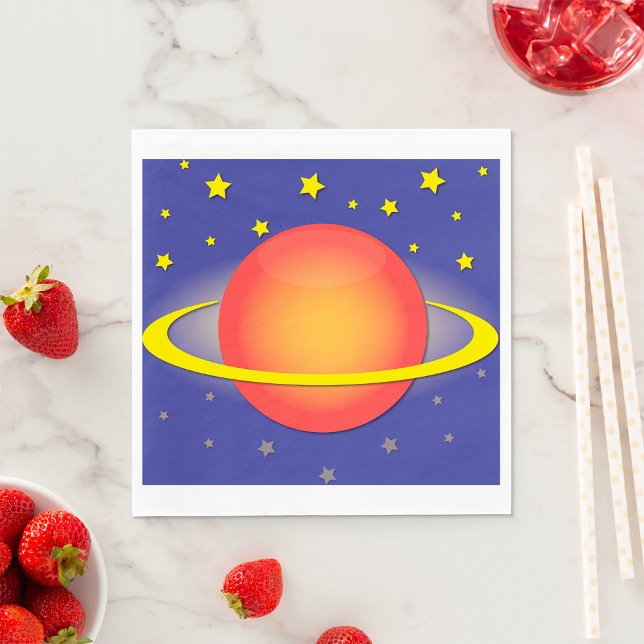 Saturn Paper Napkins (Creator Uploaded)