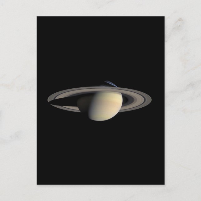 Saturn Planet beautiful rings NASA Postcard (Front)