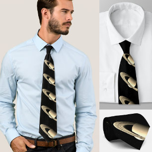 Saturn planet Neck Tie