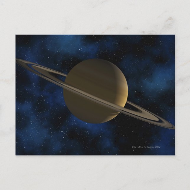 Saturn planet postcard (Front)