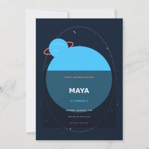 Saturn Rings Invitation