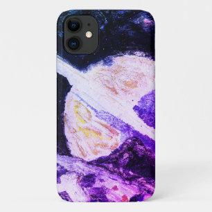 Saturn Rising Purple Space Planet iPhone 11 Case