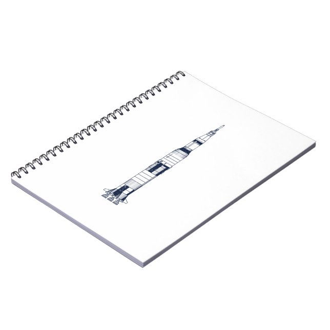 Saturn Rocket Notebook (Left Side)