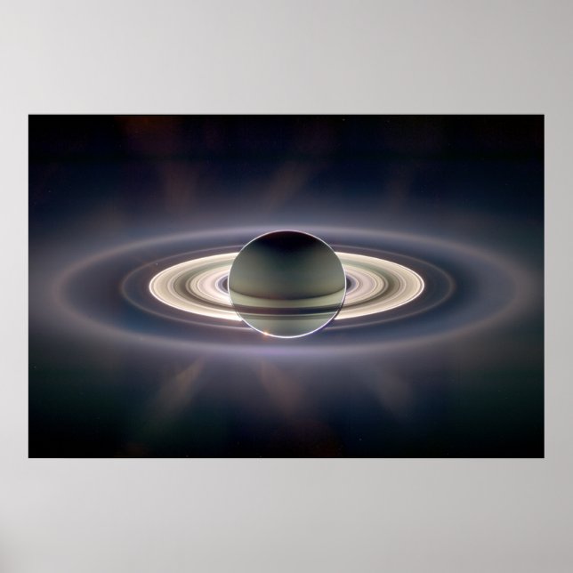 Saturn Solar Eclipse Poster (Front)