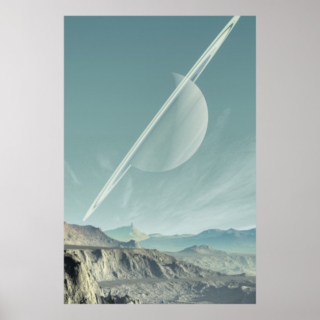 Saturn space art poster (Front)