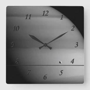 Saturn Square Wall Clock