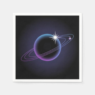 Saturn Style: Cosmic Scarf for Space Lovers Napkin