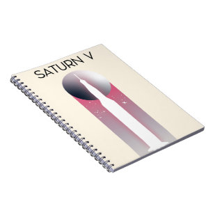 Saturn V Apollo Space Art Notebook