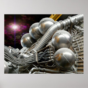 Saturn V Engine poster