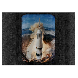 Saturn V Rocket launch 1969 Apollo Spacecraft Cutt Cutting Board
