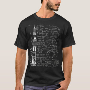 Saturn V Saturn 5 Rocket Science Equations  T-Shirt