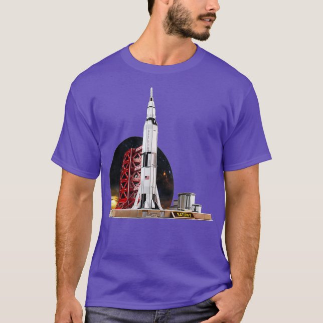 Saturn V Space Shuttle T-Shirt (Front)