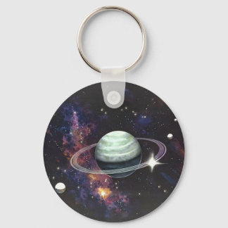 Saturn with Rings Key Ring