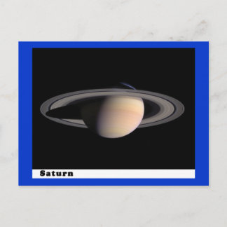 Saturn with Rings Postcard