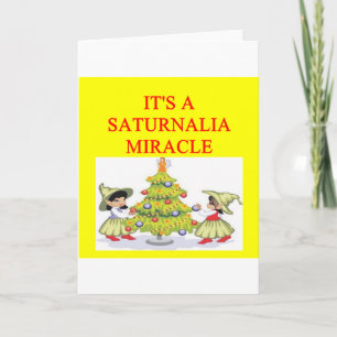 SATURNALIA pagan holiday Card