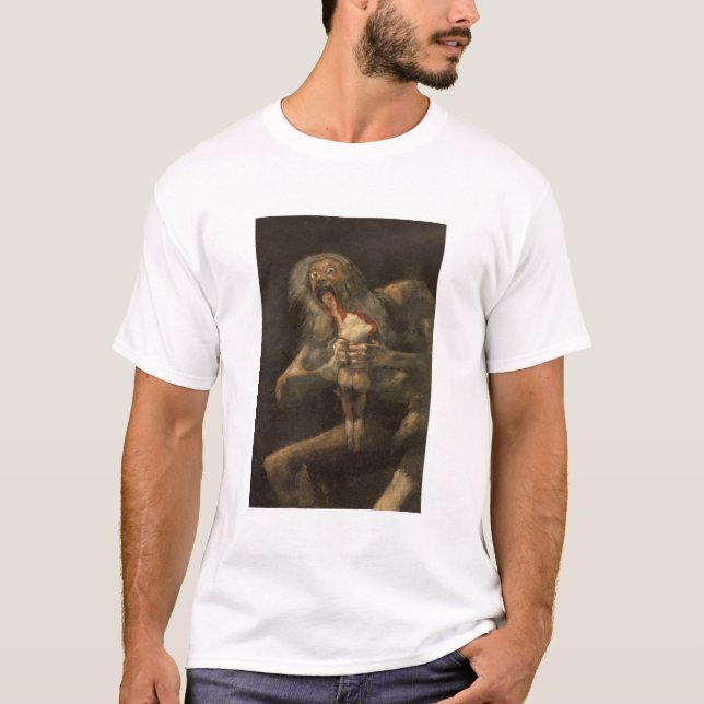 Saturno devorando a su hijo francisco de goya T-Shirt (Front)