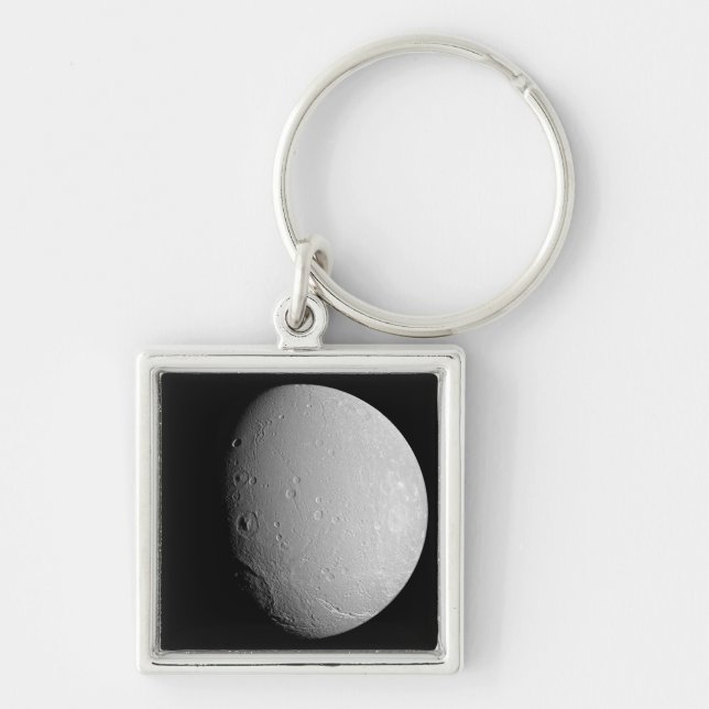 Saturn's moon Dione 2 Key Ring (Front)