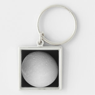 Saturn's moon Dione Key Ring