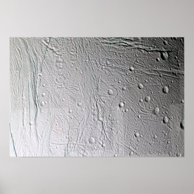 Saturn's moon Enceladus 2 Poster (Front)