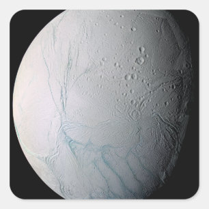 Saturn's moon Enceladus 2 Square Sticker