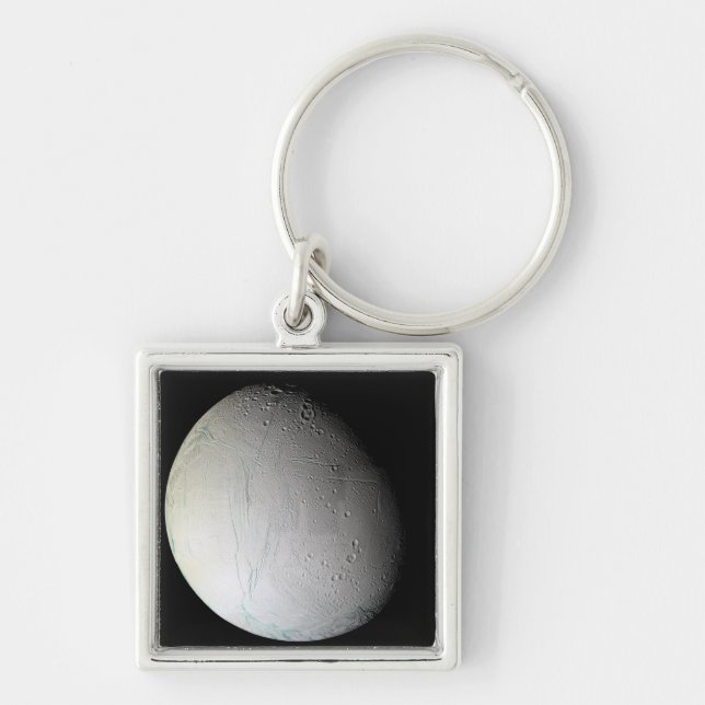 Saturn's moon Enceladus 3 Key Ring (Front)
