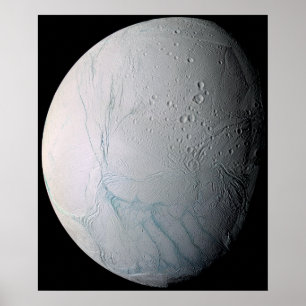 Saturn's moon Enceladus 3 Poster