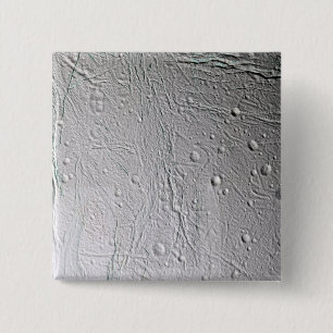 Saturn's moon Enceladus 4 15 Cm Square Badge