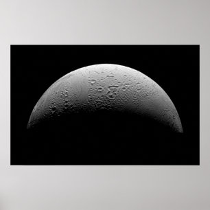 Saturn's moon Enceladus Poster